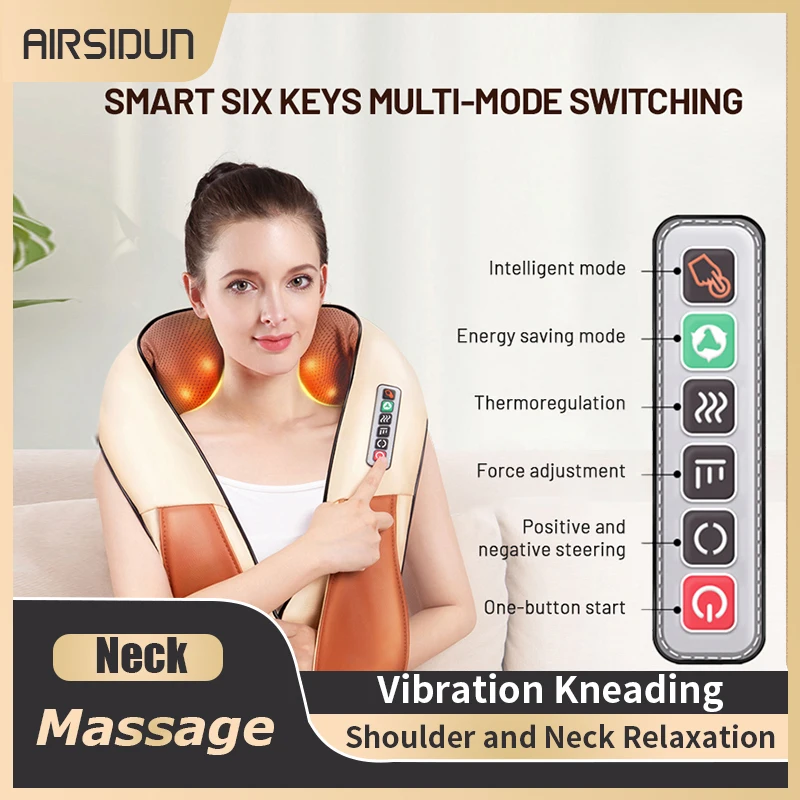 

U-type Neck Massager Heating Kneading Electric Massager Small Massager Relieves Muscle Pain and Muscle Pressure