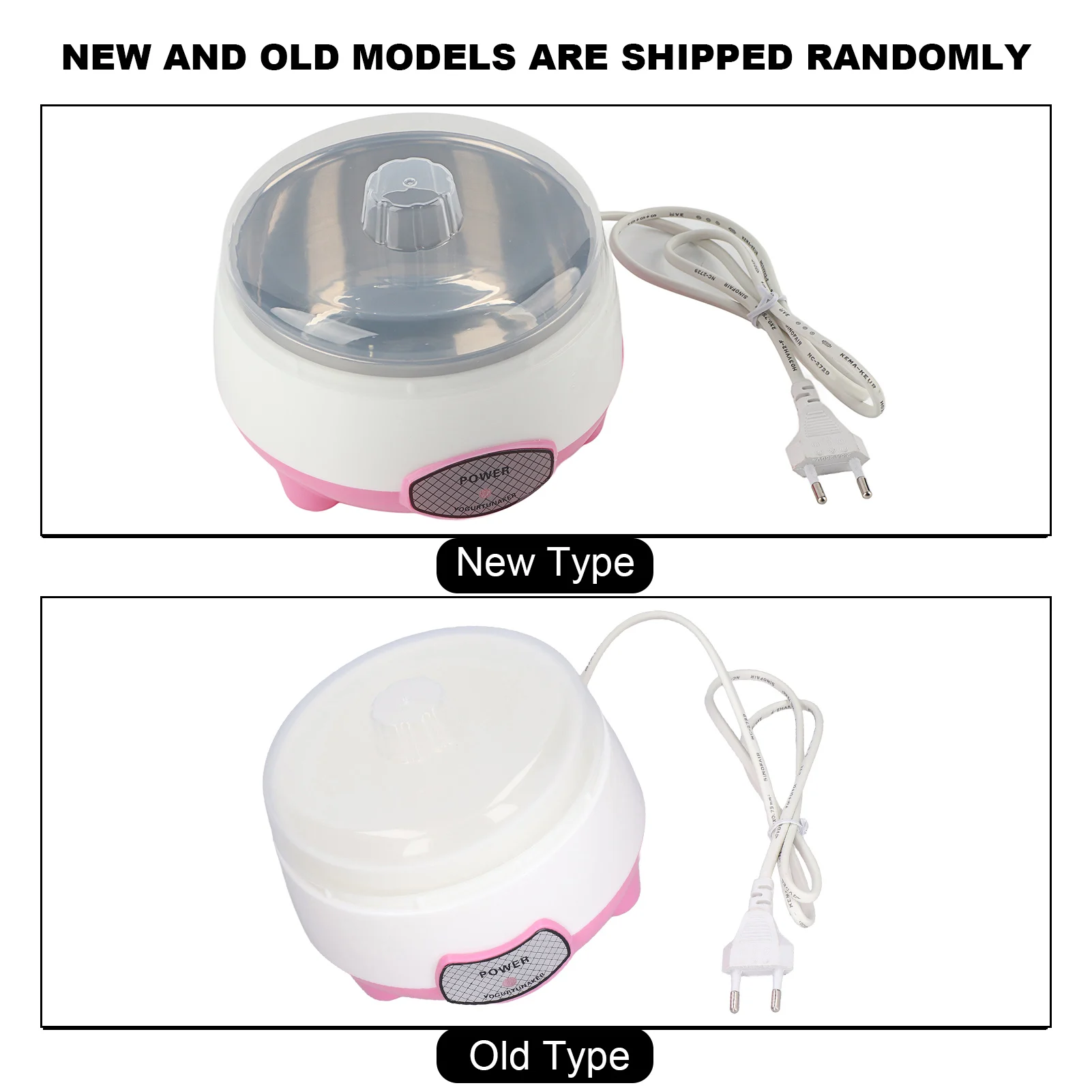 EU Plug 220V Pink Energy Saving Easy To Clean Yogurt Machine Yogurt Maker 1L Capacity 360° Heating Pink for Kitchens for Homes 2