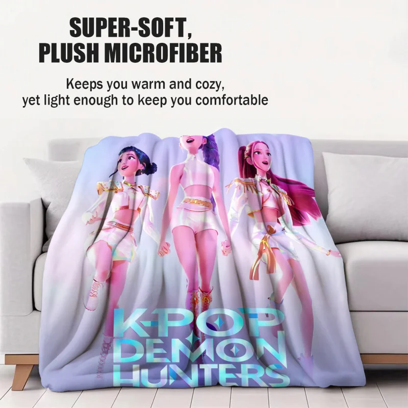 K-Pop Demon Hunters Flannel Blanket 2