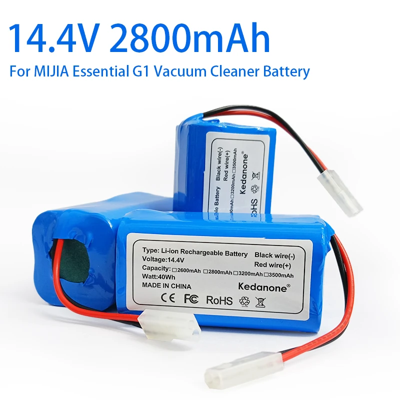 

New 14.4V 2800mAh Li-ion Battery for Xiaomi G1 MI Robot Vacuum-Mop Essential MJSTG1 Robot Vacuum Cleaner 18650 Battery Pack