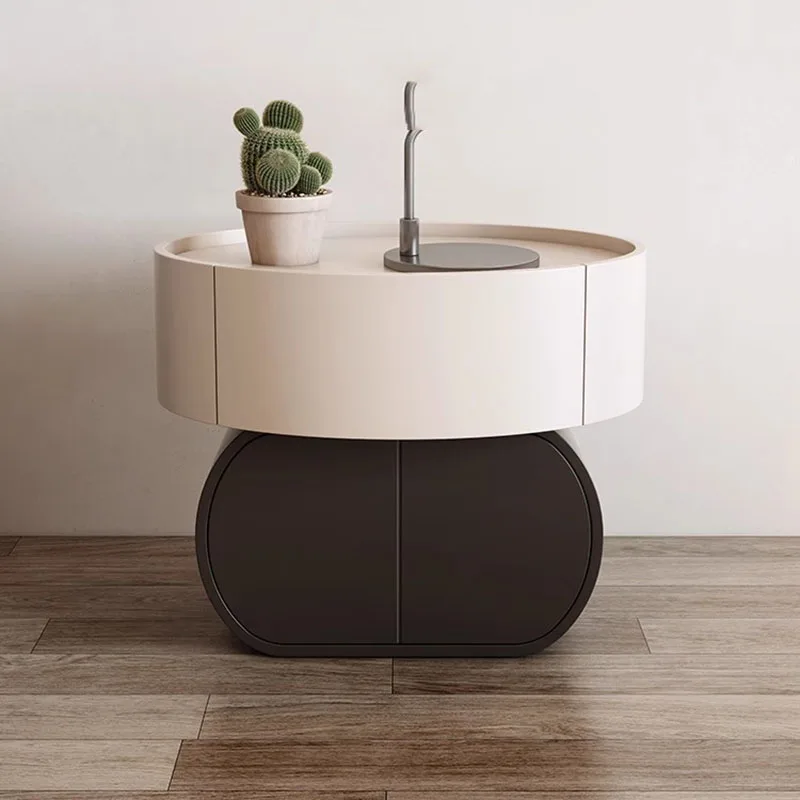 

Wooden Storage Bed Table Round Coffee Quality Mobiles Laden Bedside Cabinet Lateral Meu Les De Chambre Theater Furniture