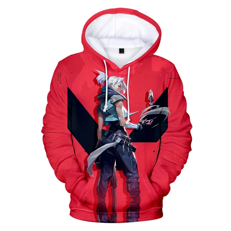 thumbnail image 1 of Sudadera con capucha con estampado 3D de Valorant para hombre y mujer, informal, de talla grande, para hombre y mujer, 1 of 4
