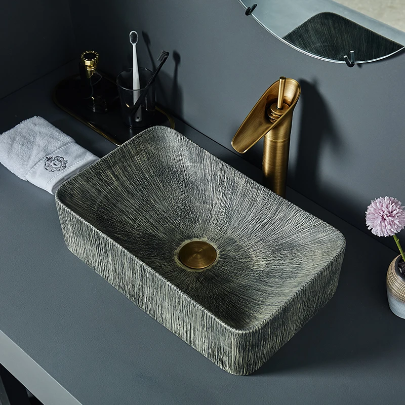 

Европейский стиль, Китай, раковина ручной работы, художественная раковина для ванной комнаты, столешница, фарфоровые раковины для ванной комнаты