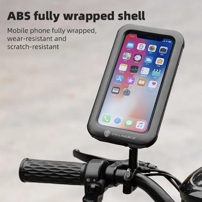

Waterproof MTB Mountain Phone Holder Touch screen Motorcycle Bike Handlebar Mount Cycling Bracket for MTB Scooter
