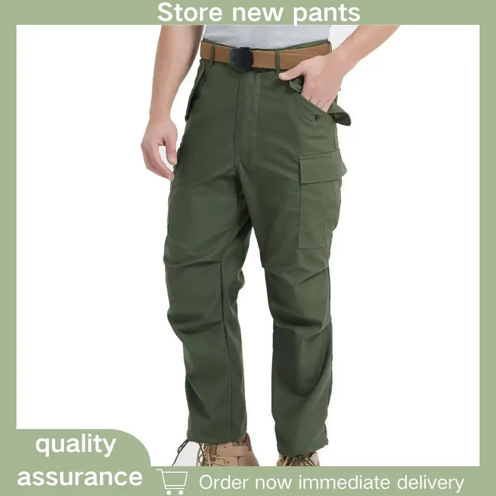 NATUVENIX Pantaloni da trekking da uomo, per attività all'aria aperta, da trekking, leggeri, estivi, tattici, da lavoro, da uomo, grigio., S