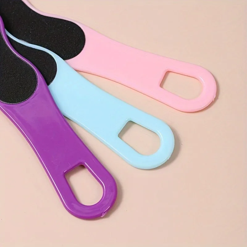 3pcs Foot-Shaped Foot Peelers - Plastic, Fragrance-Free, Foot Care Tools