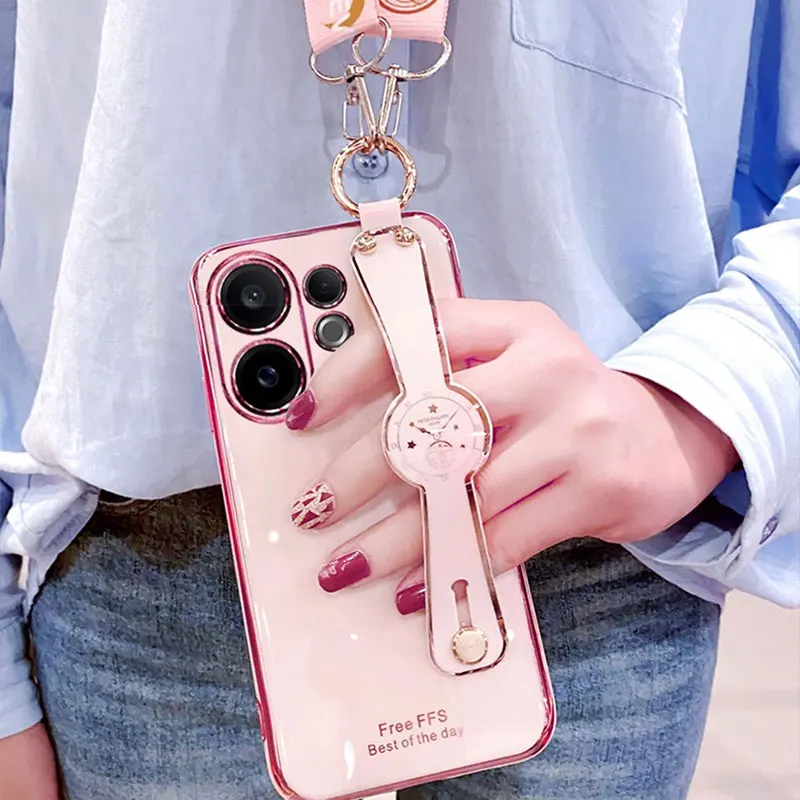 Versatile Crossbody Phone Holder with Wrist Strap and Neck Lanyard - Stylish Gift Idea