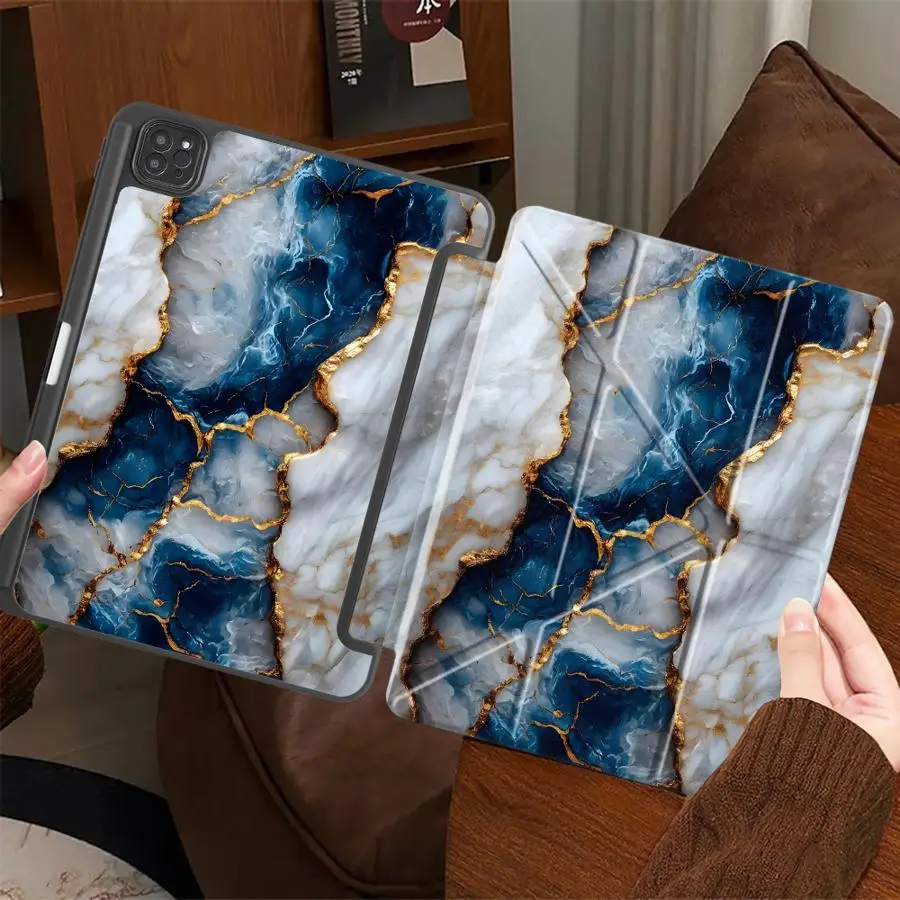 Marble Tablet Case with Holder - Universal Fit