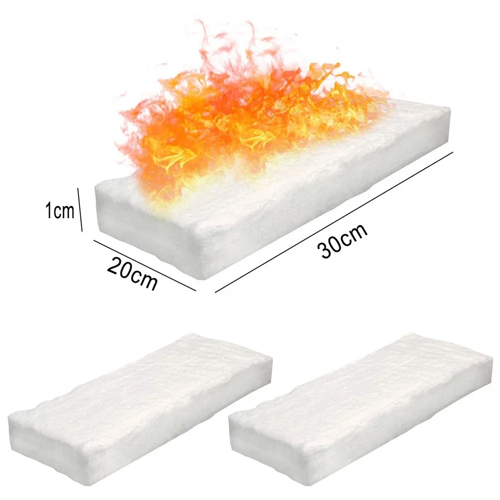 Quilts Blanket 30*10*5CM 30＊20＊1CM 30＊20＊2CM 30＊20＊3CM 30＊20＊5CM Bio Fire Calcium Fibres Safety Silicate White Firebox