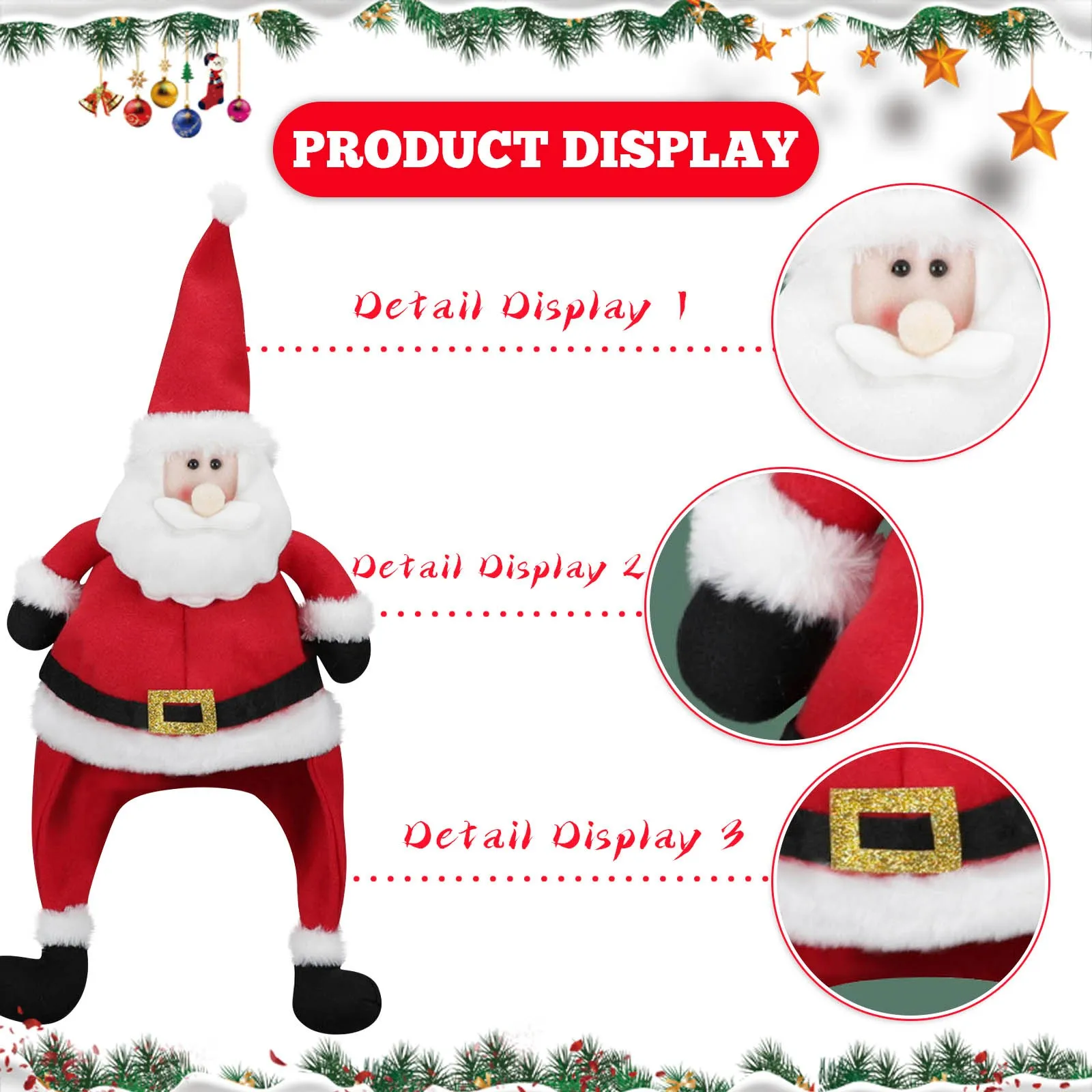 Christmas Decoration Party Santa Claus Hat Long Hat Style Holiday Party Supplies