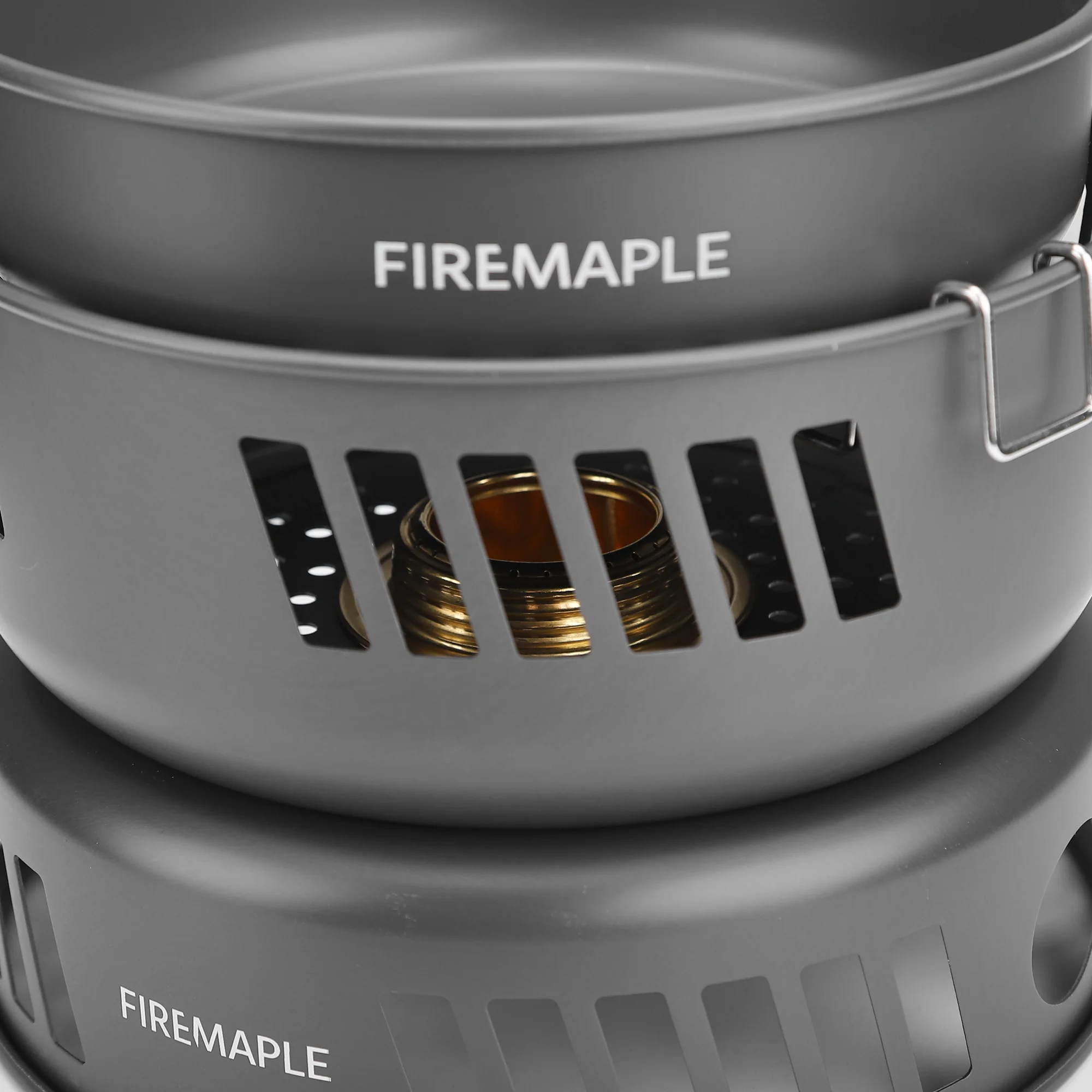 Feuer-Ahorn-Kochset mit Gasbrenner, Kochgeschirr-Set, Outdoor-Herd, Camping-Topf-Set, Kochsystem für Wandern, Camping und Picknick – Detail 18