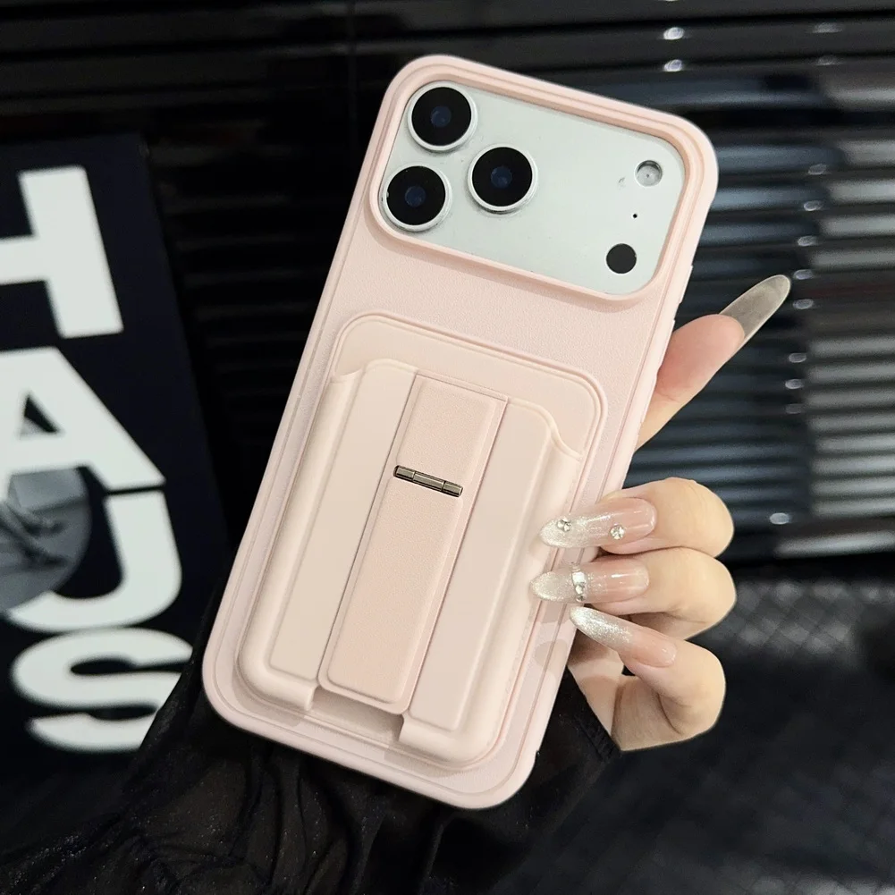 Dual Credit Card Slot Rotating Holder Phone Case with Camera Protection