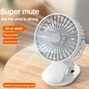 Electric Mini Hand Clip Fan USB Rechargeable Table Fan Clip-on Type Portable Mini Desk fans Air Conditioner Hanging Fan Bedroom 5