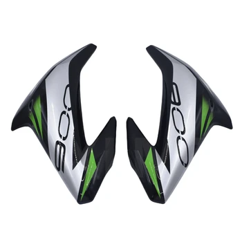 2pc Color Carbon Fiber Look Motorbike Motorcycle Cowl Gas Tank Front Side Trim Cover Panel Fairing For Kawasaki Z900 2017 2018 2