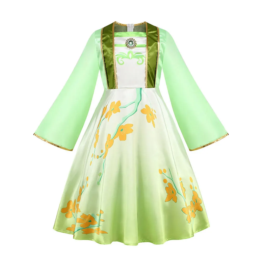green emerald velvet dress Disney Showcase | Botanical Mulan main image 1