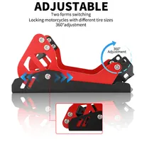 ⁦תושבת קבועה לגלגל הקדמי תמיכה קבועה לחניה לאופנועים חשמליים  שטח בגודל 8"-21"⁩ – תמונה ⁦4⁩