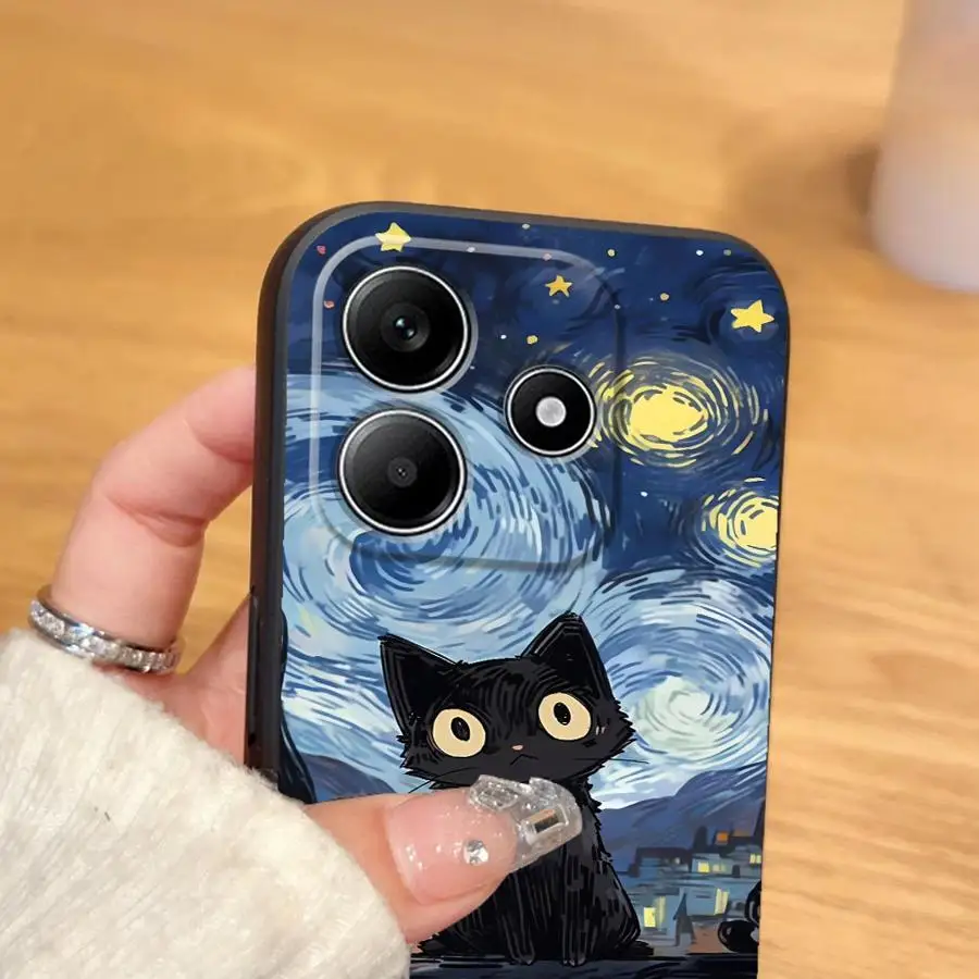 Elegant Black Oil Painting Art Phone Case