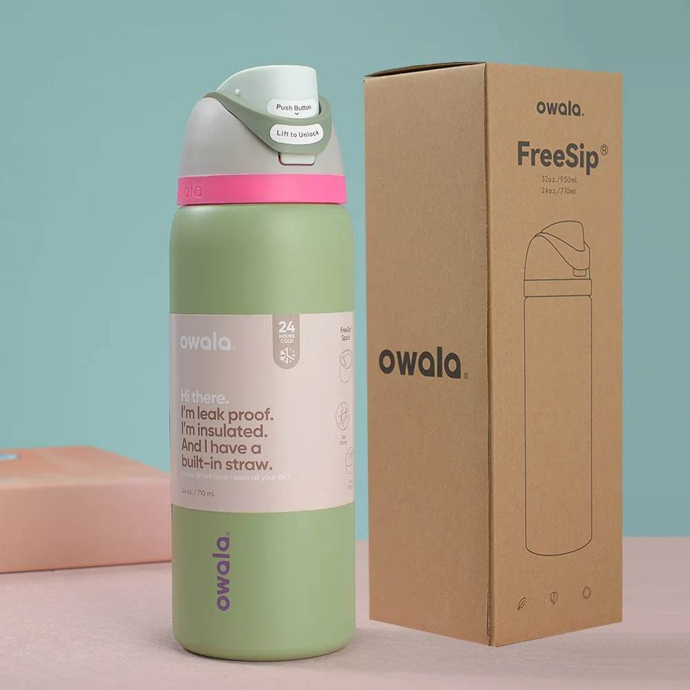 owala 水筒 24 oz 漏れ防止 断熱 ストロー内蔵 新品 OWALA 水筒 24oz 漏れ防止 断熱 ストロー内蔵【 8色選択