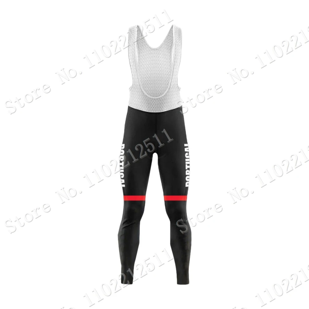 Portugal National Team Winter Cycling Jersey Set Brazil Clothing Suit Mens Long Sleeve MTB Bike Road Pants Bib Maillot