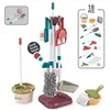 Kids Cleaning Set Pretend Play Kit Cleaning Toys Cleaning Toys Gift For Toddlers Include Broom Mop Duster Dustpan Brushes Rag 3