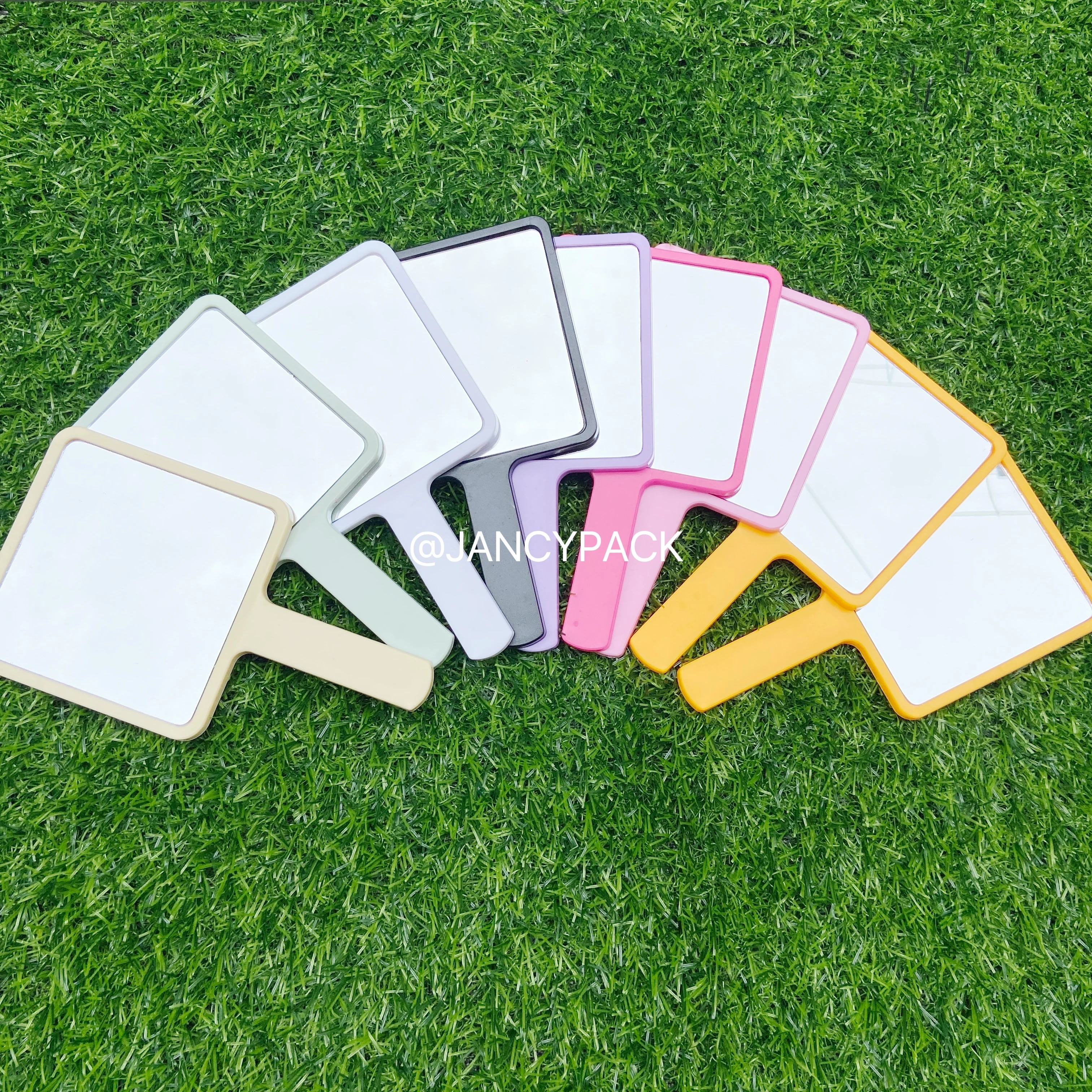 

Handheld Makeup Mirror Compact Square Vanity Dressing Table Square Shape Handheld Mirror Cute Small For Daily Cosmetic Makeup