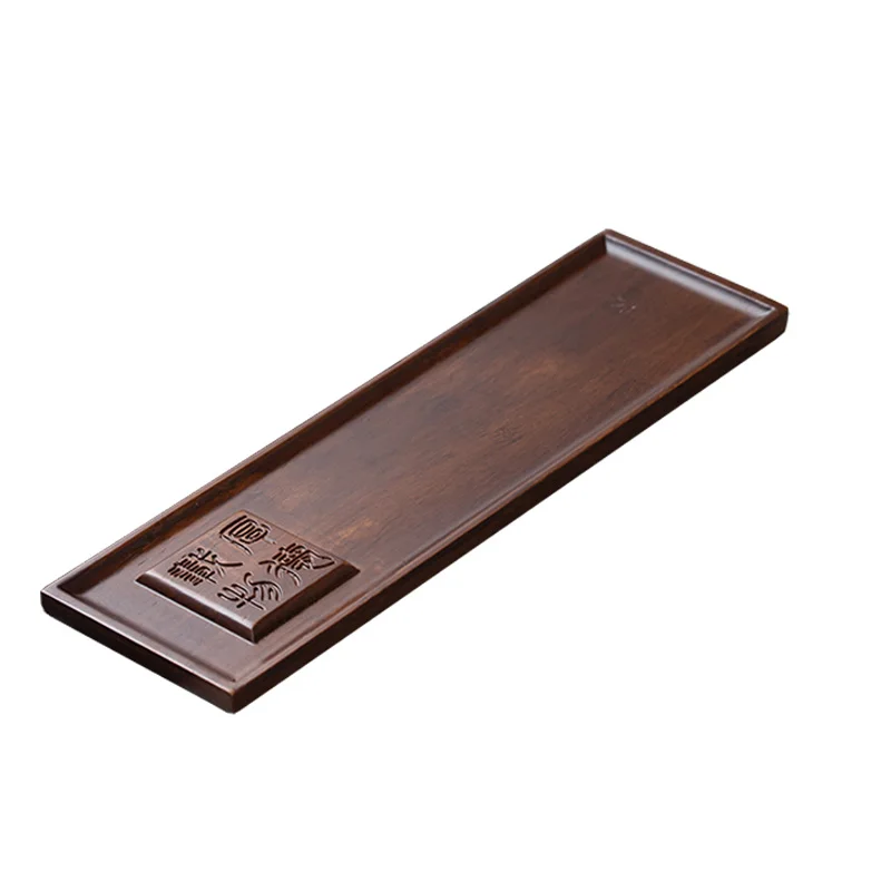 4 Models Square rectangular 32.5x19x4cm Big size High-grade imitationceramics Wooden Tea tray Drainage Water storage Tea
