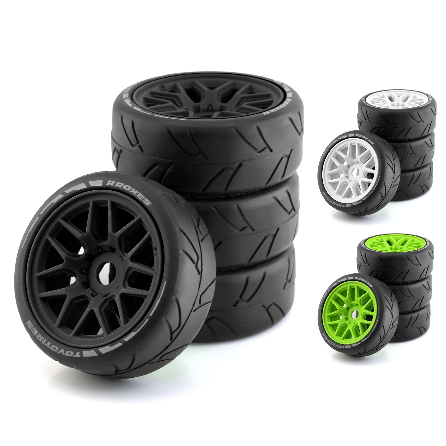 4Pcs 58mm Pneumatici 12mm Esagonale Ruote Con Spugna per 110 112 RC