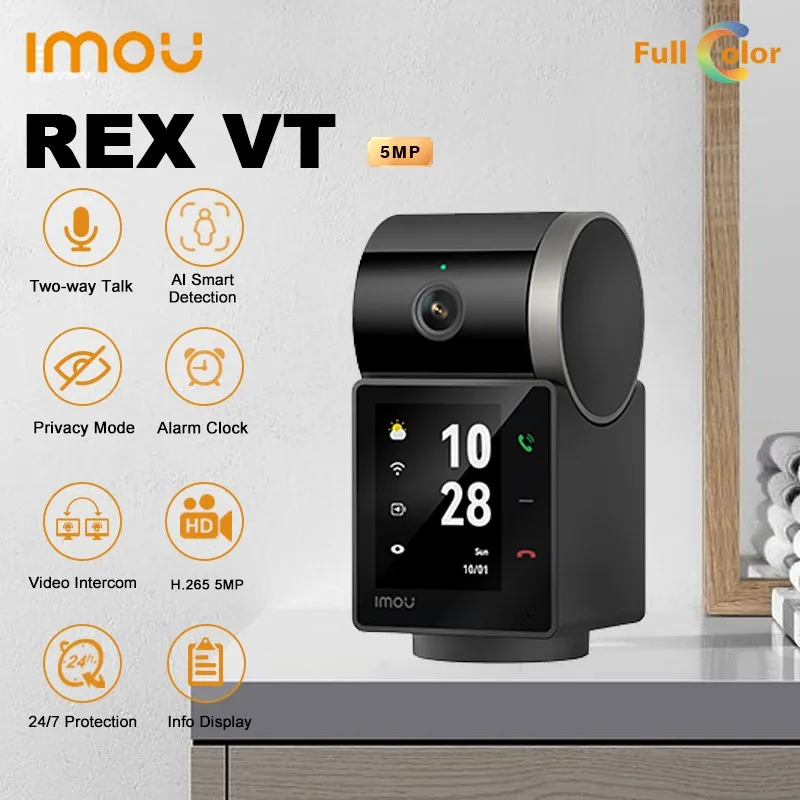 IMOU PT Camera Rex VT 5MP 3K Two-way Video Talks WIFI Security Smart Home Human Pet detection Indoor 360° Camera