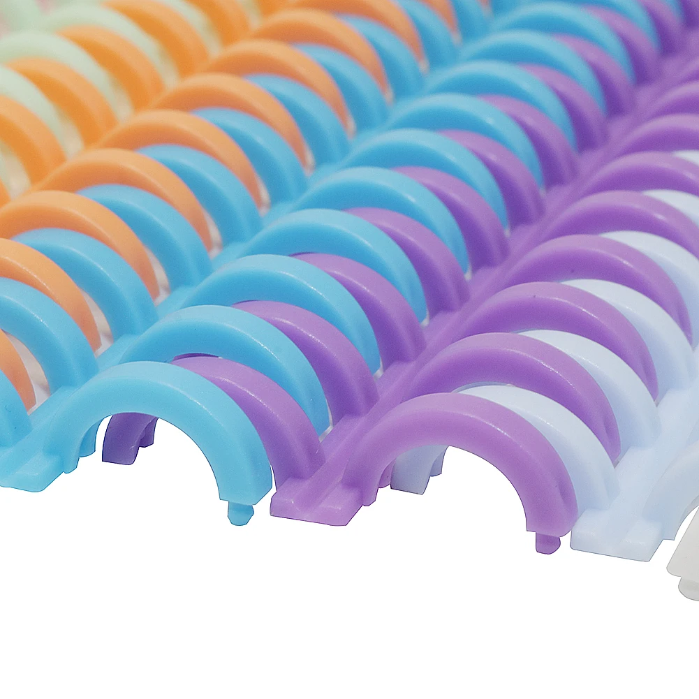 10 Pcs 34 Holes Circles Ring Loose-leaf Book Album Binder Spiral Binding Clips Puncher binding ring book plastic binding ring