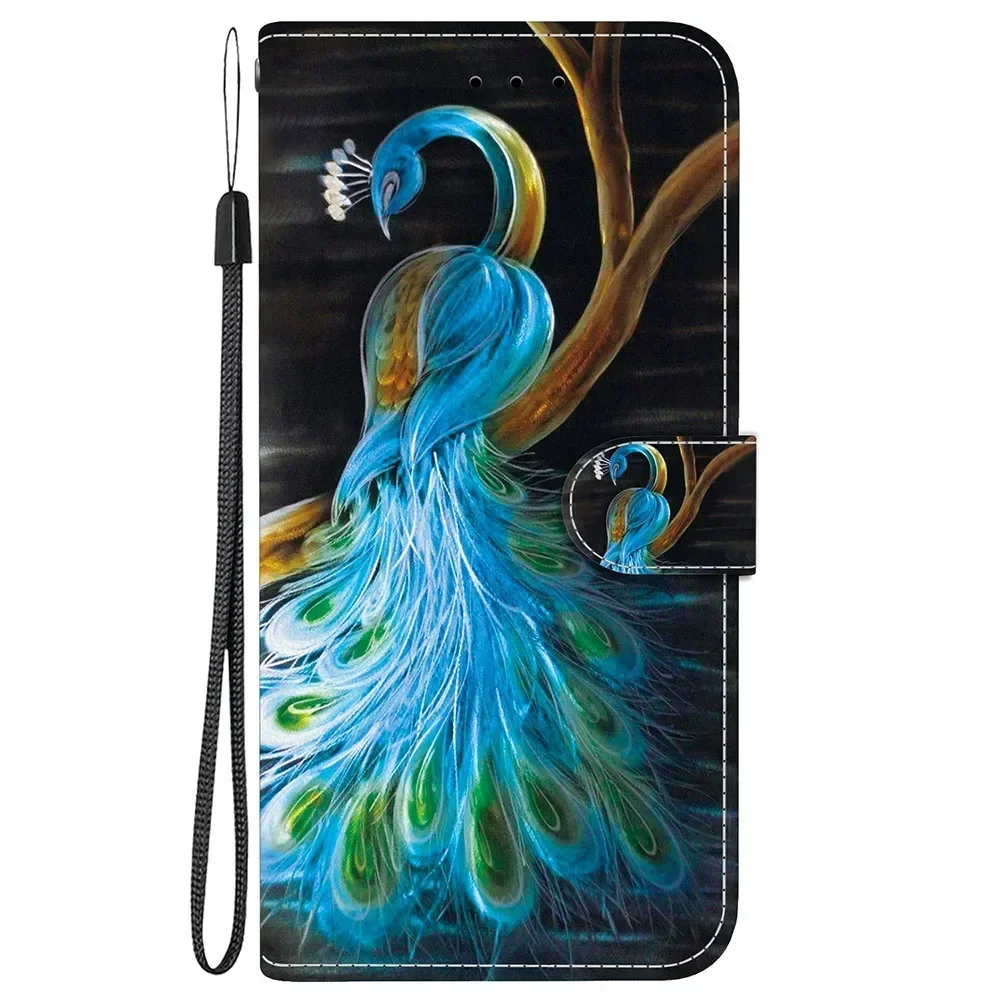 Elegant Butterfly Flower Pattern Leather Wallet Flip Case Phone Cover