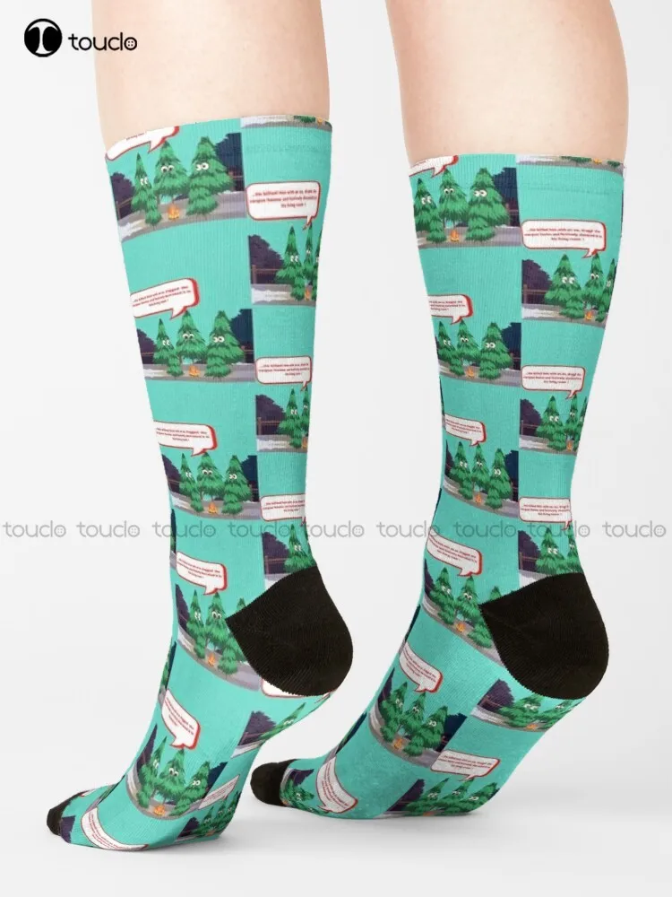 

Funny Christmas Tree Art Design Socks Mens Socks Size Cartoon Comfortable Best Girls Sports Street Skateboard Socks Custom Gift