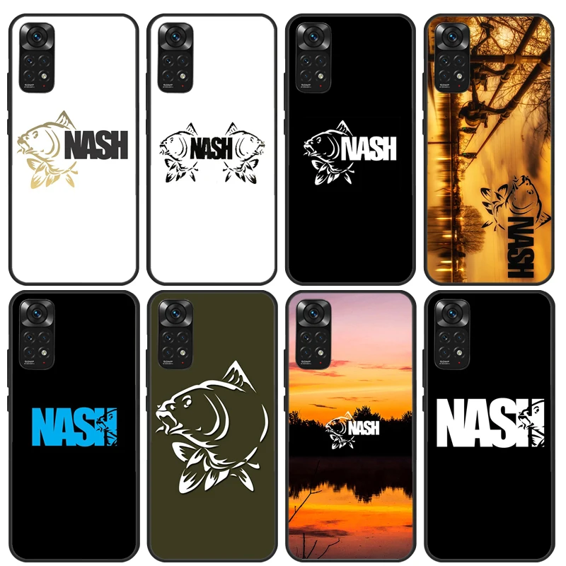 Custodia Con Logo Da Pesca Nash Per Xiaomi Redmi Note 10 11 Pro Cover Per Redmi Note 12 8 9 Pro 11S 10S 9S 9A 9C 10C