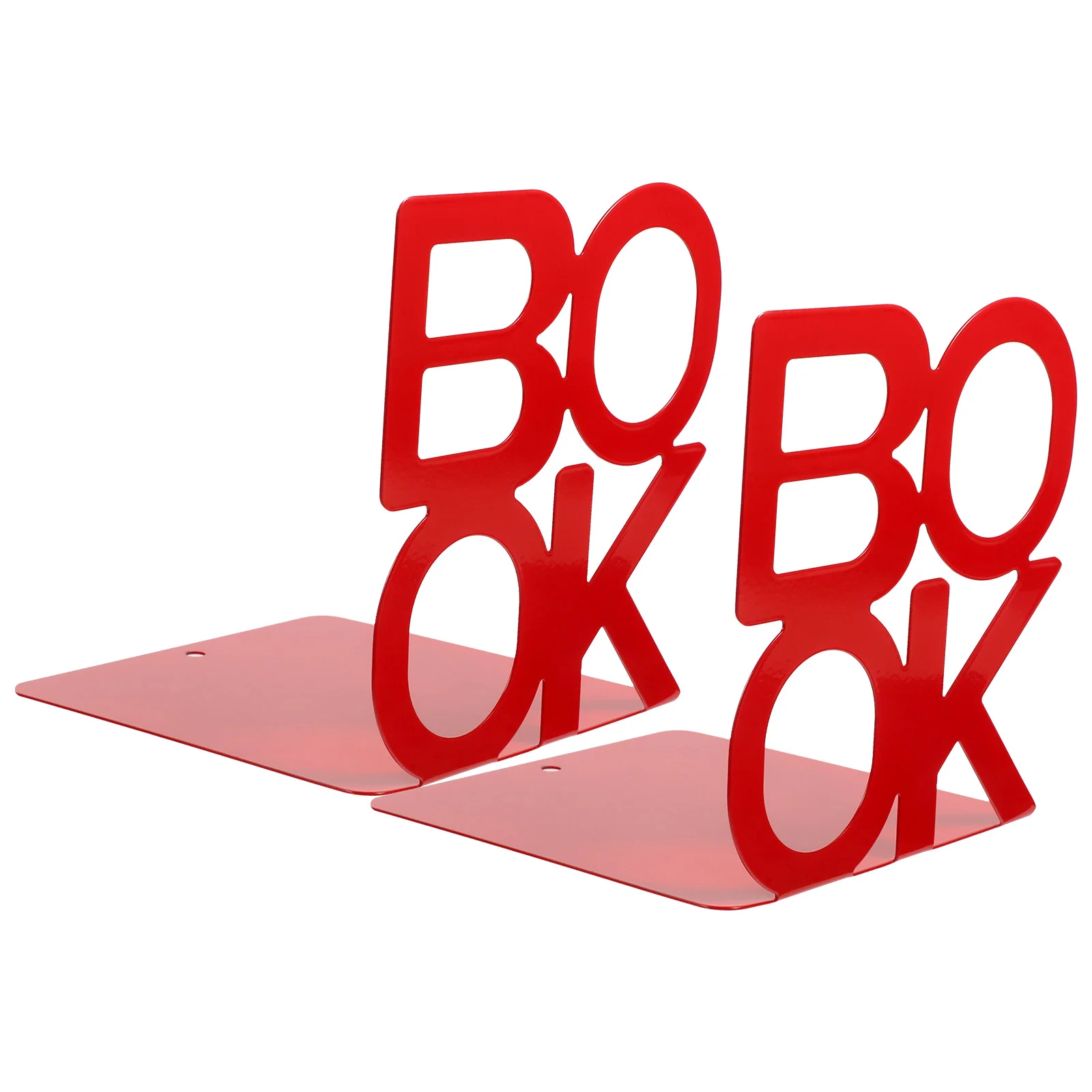 

Book Metal Bookend Books Organizer Notebook for Desk Reusable Ends Desktop Holders