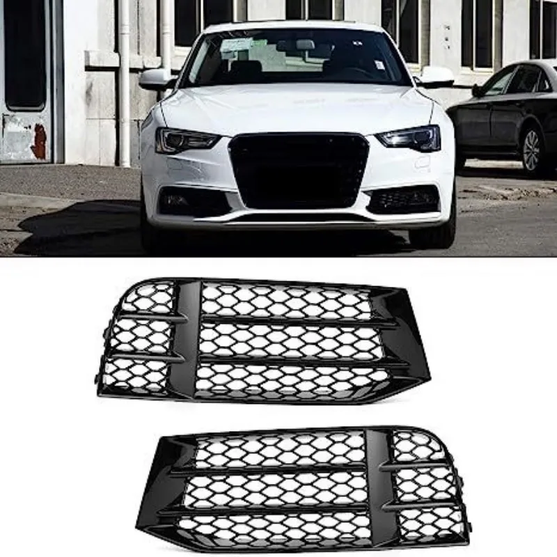 

Решетка для переднего бампера автомобиля Audi A5 RS5 B8.5, боковая противотуманная решетка, сетчатая решетка для решетки 2013 2014 2015 2016, автомобильные аксессуары