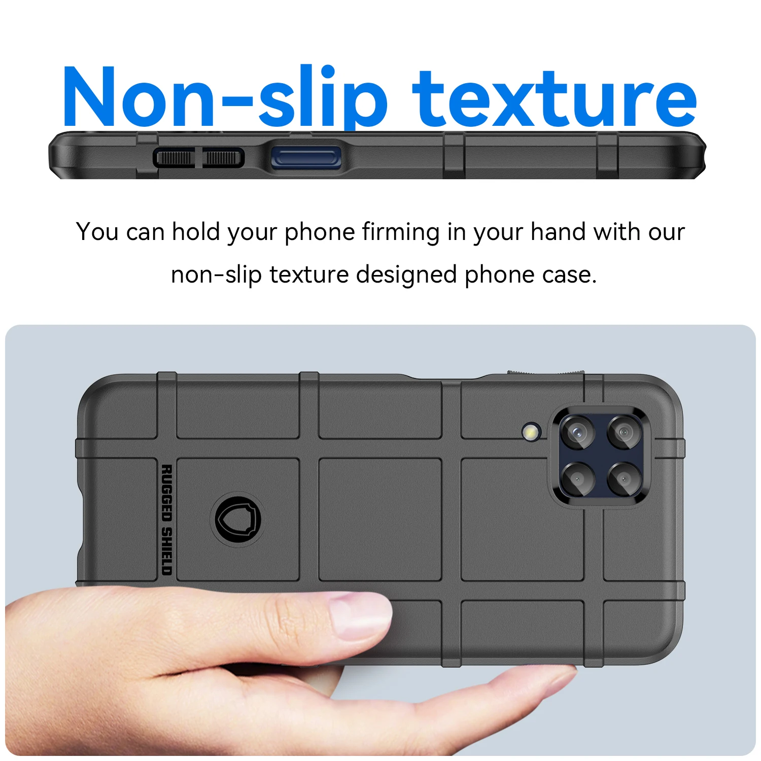 Armor Matte Shockproof Shield Back Cover - Heavy Silicone Phone Case