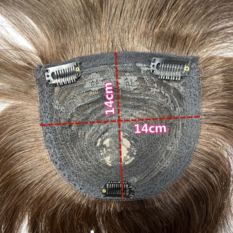 Human Hair Toppers For Women Brazilian Hair Piece 3 Clips In Extensions For Thinning Non-Remy human hair toppers