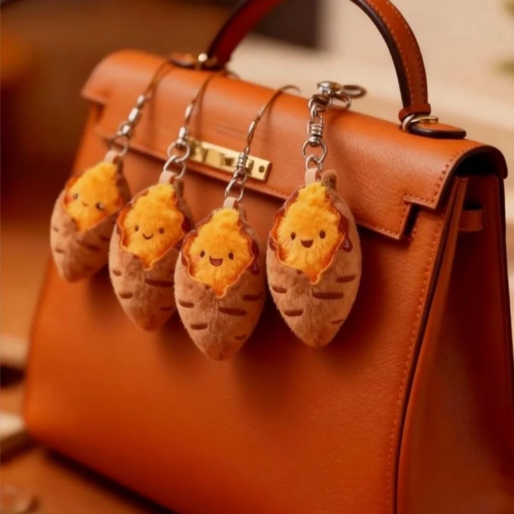 Llavero de peluche decorativo para bolso y mochila