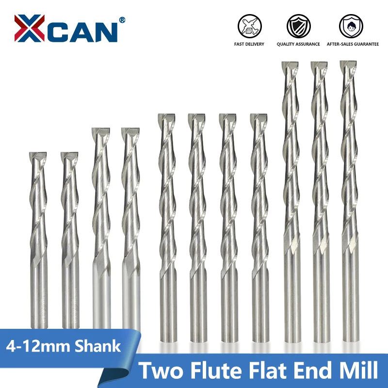 5pcs 6mm shank 2 Flute Carbite spiral End Mill Cutter CNC Bit 28mm CEL 