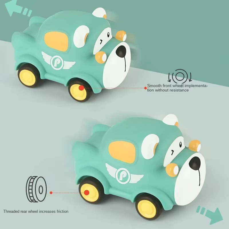 Children's Inertia Toy Vehicles Mini Racing Car Kids Educational Toy Fire Engine Ambulance Cars Models Boys Girls Birthday Gifts - 5