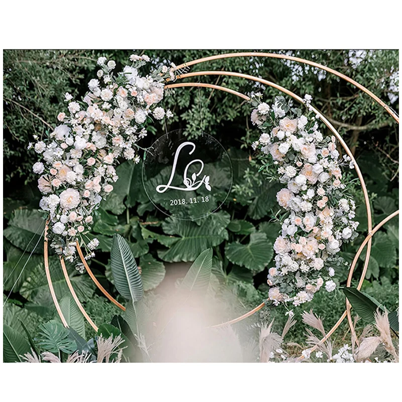 100cm Wedding Arch Artificial Flowers Row White Store Backdrop Wall Hanging Garland Table Centerpieces Arrangement Floral Party