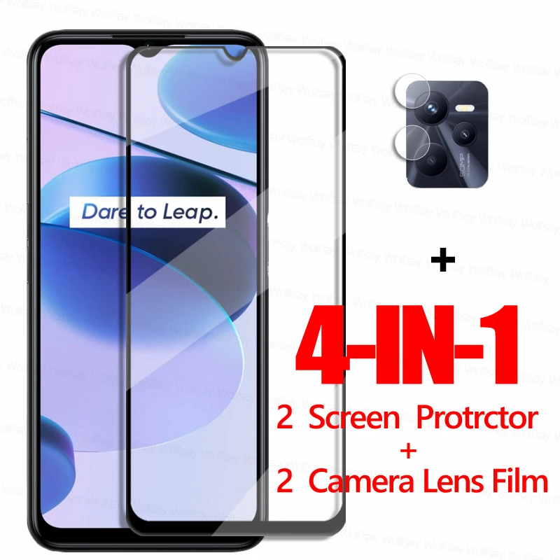 Per Realme C35 Pellicola Proteggi Schermo In Vetro Realme C35 Pellicola Protettiva Per Telefono In Vetro Temperato Realme C21Y C21 C20 C12 C11 C25S C2