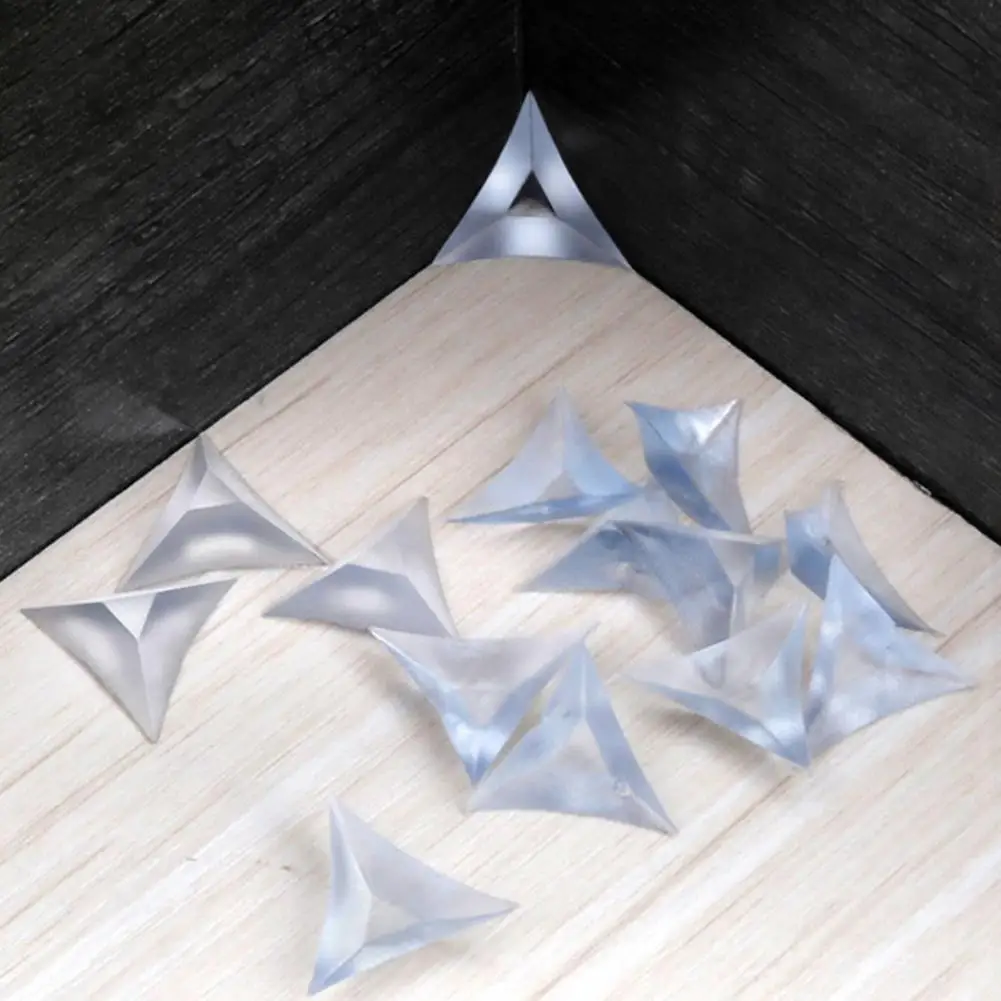 100pcs/200pcs 2cm Corner Dust Guards Triangle Stair Anti-collision PVC Inside Corner Dust Guards Anti-Dirty Dust-Proof Corner