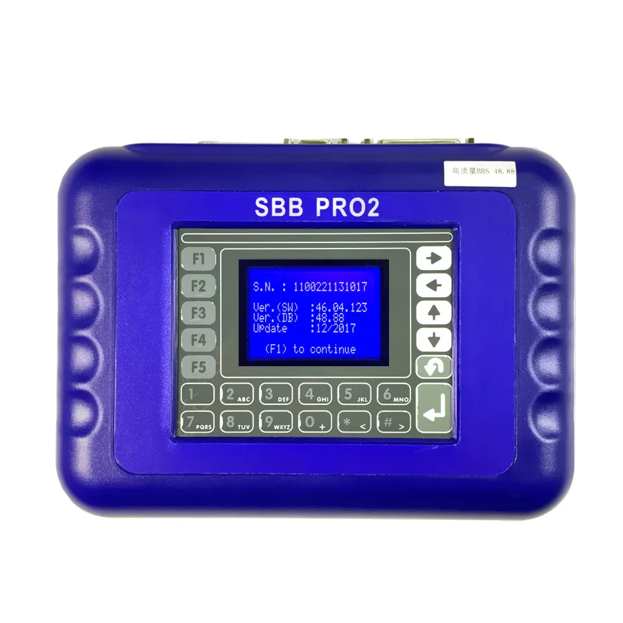 Latest SBB V48.99 Pro2 sbb Key Programmer PRO 2 SBB V48.88 V46.02 Transponder Add Cars to 2017 No Tokens Limited sbb key program car battery trickle charger