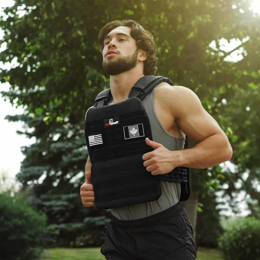 Tactical Weighted Vest - Adjustable Weight Vests - Versatile Wearable Vest for Fitness Workouts, Strength and Endurance Training