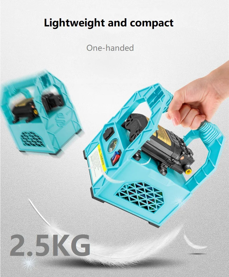 Small Portable Dual Pump Sprayer Rechargeable Water Pump Car Wash Irrigation Spraying Pesticides Garden Tools Agricultural