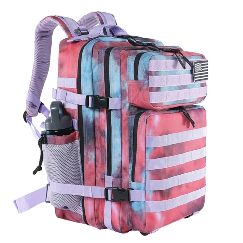 Тактический рюкзак с карманом для бутылки, водонепроницаемый ранец для активного отдыха и походов, 45 л