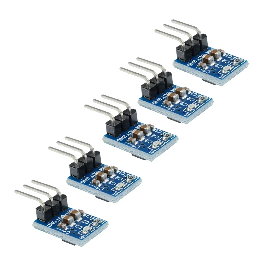 5-50pcs 5V To 3.3V DC-DC Step Down Power Supply Buck Module AMS1117 800MA Automatic Adjustable Boost Board Start Limit Voltage