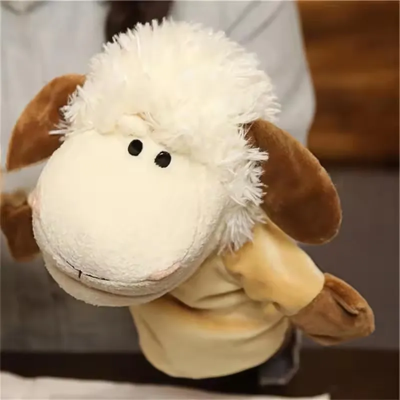 Kid Animal Soft Stuffed Toy Figure Doll Plush Baby Elephant Dinosaur Decoration Monkey Kawaii Hand Finger Puppet_voghion.com