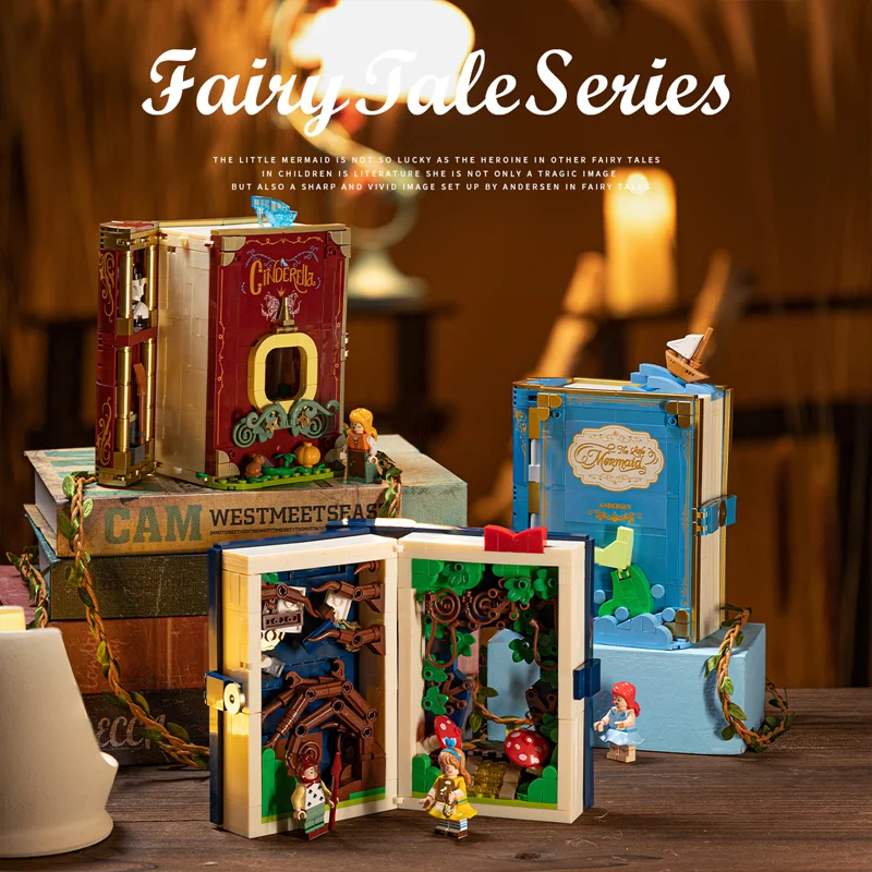 

Оригинальный конструктор Wekki 506171 Disney Classic сказочный город, книга, полная коллекция, головоломка в сборе, детские подарки