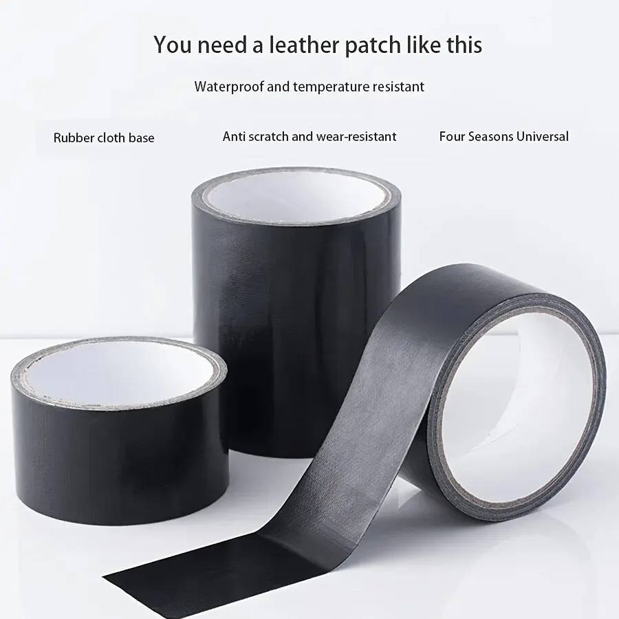 Black Cloth-Based Adhesive Tape for Durable Leather and Cushion Repair